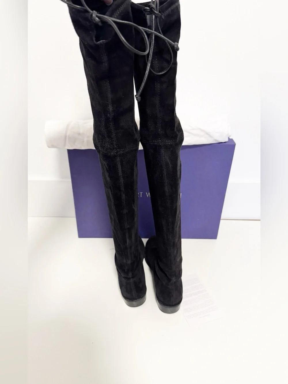 Stuart Weitzman Lowland Over the Knee Boots Black Size 6.5
